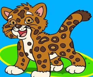 yapboz Bebek Jaguar, küçük jaguar Diego en iyi arkadaşım